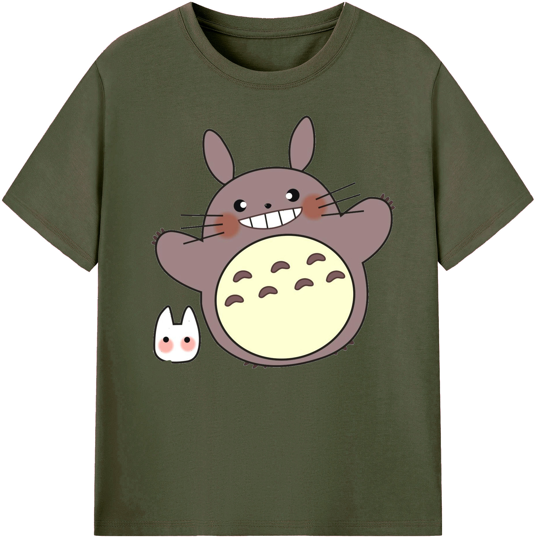 （画像用） となりのトトロ 草壁メイ 草壁サツキ My Neighbor Totoro Satsuki Kusakabe Mei Kusakabe 綿100％ メンズ半袖Tシャツ｜肌触りやわらか＆通気性